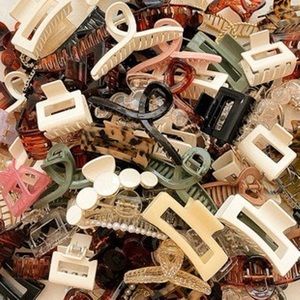 20 Random Hair Clips - Various Styles, Sizes, Colors